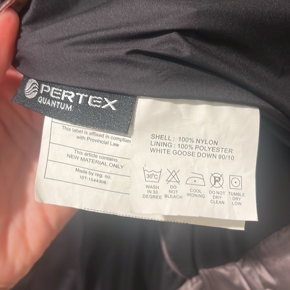 MeCo Goose Down Jacket Coat Women’s chocolate brown long length - Picture 10 of 12